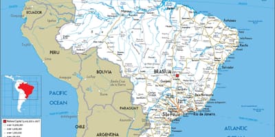 Mappa di Brasile autostrada
