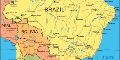 Città del Brasile mappa