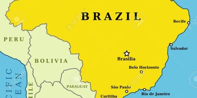 Principali città in Brasile mappa