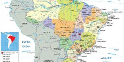 Brasile nella mappa